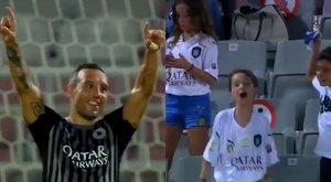 Cazorla marcó y sus hijos lo celebraron como locos