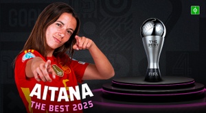 Aitana Bonmatí conquista el The Best por tercera vez consecutiva