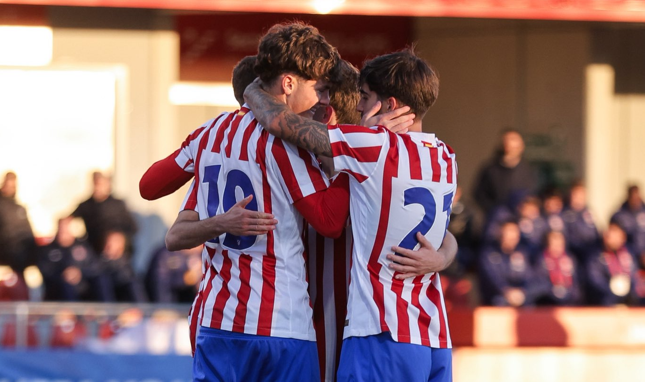El Juvenil del Atleti golea al Inter y se afianza en el 'top' de la Youth League