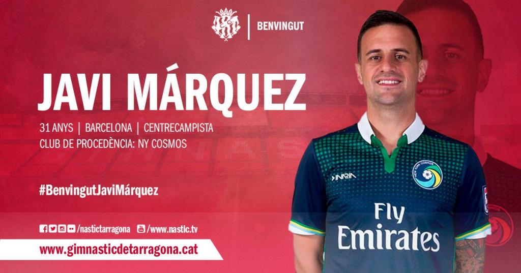 Javi Márquez, nuevo jugador del Nàstic