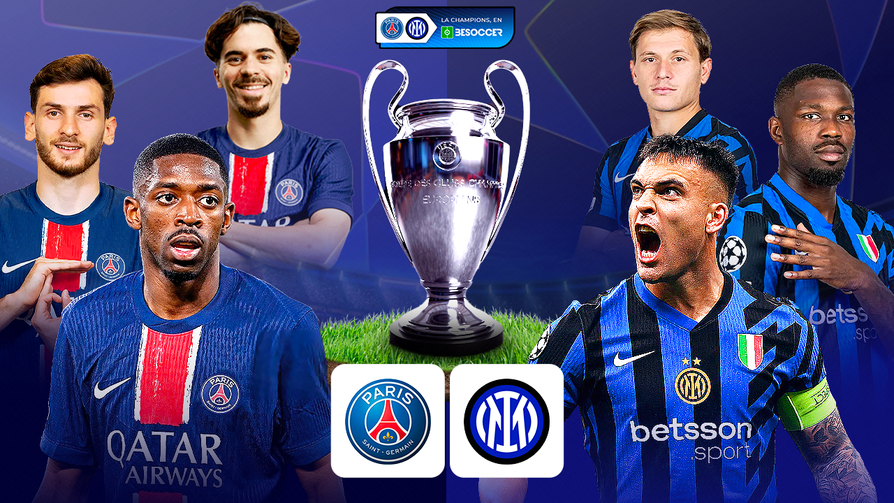 Sigue el directo de la final de la Champions PSG-Inter