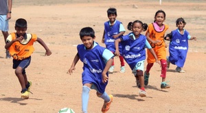 Fútbol contra la discriminación en Anantapur