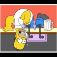 Homero simpson cerveza