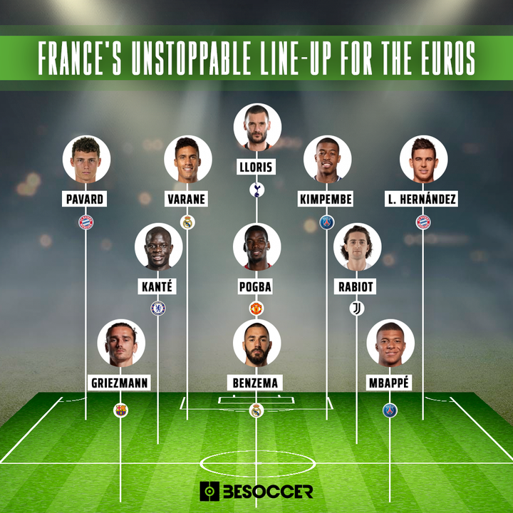 Frances unstoppable line up for the Euros