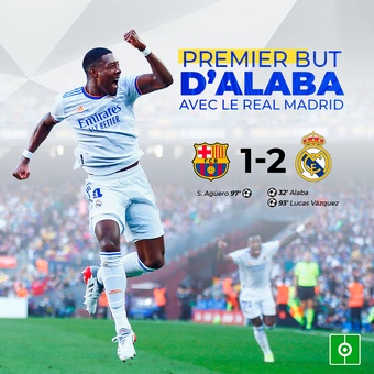 Premier but dAlaba avec le Real Madrid, 24/10/2021