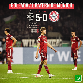 El Bayern cae por 5-0 contra el Mönchengladbach, 08/02/2022