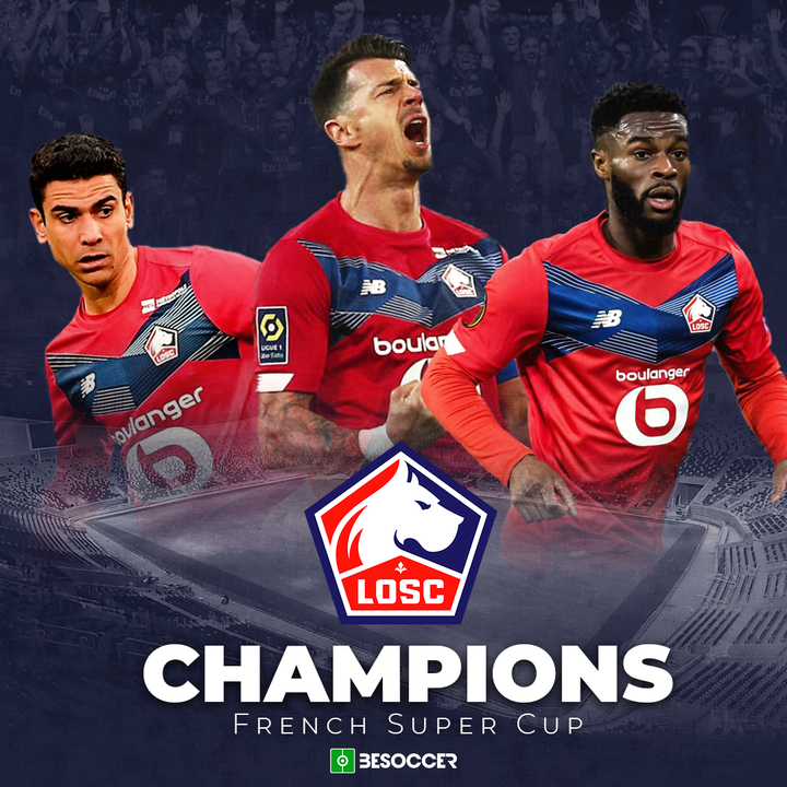 Lille, champions of the French Super Cup