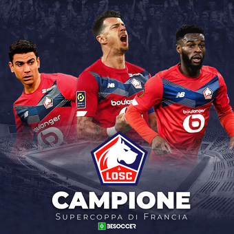 Lille, campione della Supercoppa di Francia, 08/02/2022