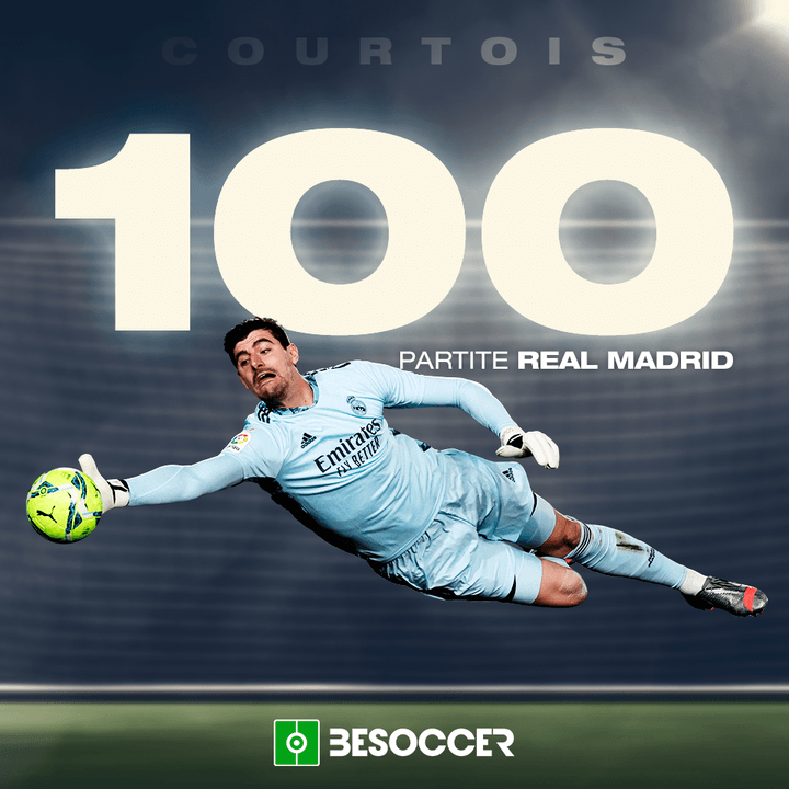 Courtois 100 partidos Real Madrid