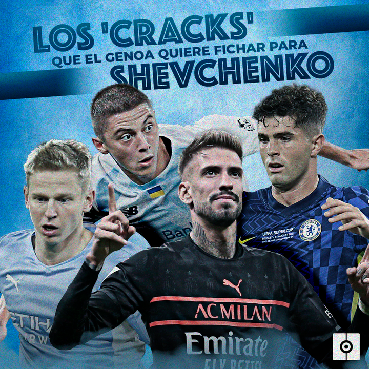 Los cracks que el Genoa quiere fichar para Shevch