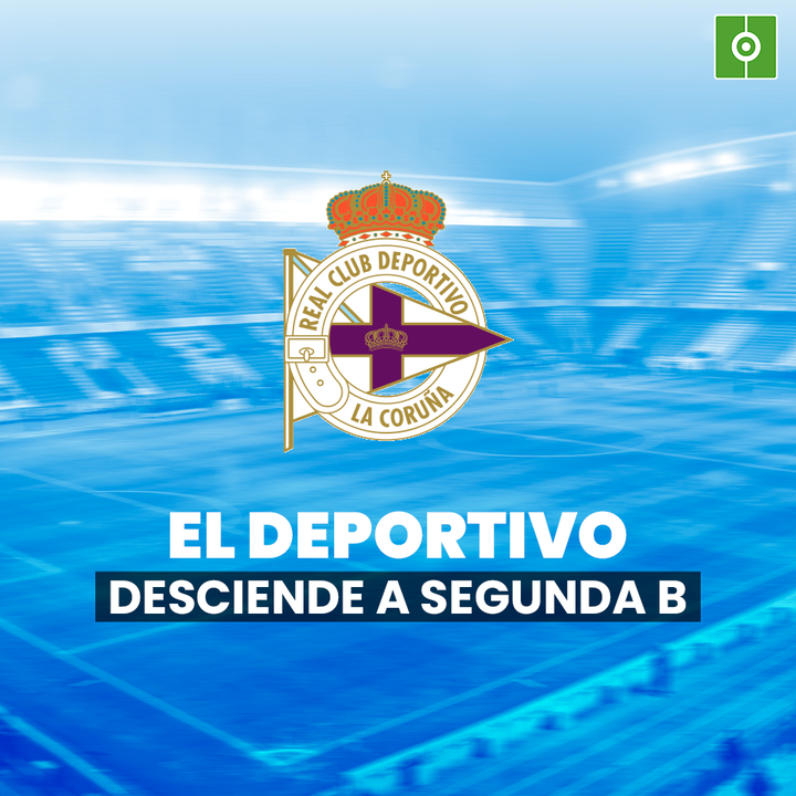 El Deportivo de la Coruña desciende a Segunda B