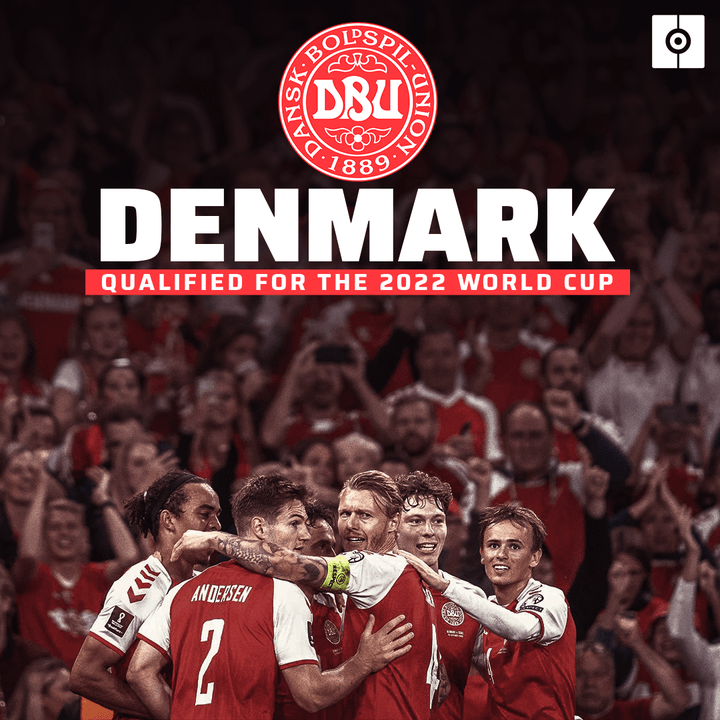 Denmark: qualified for the 2022 World Cup