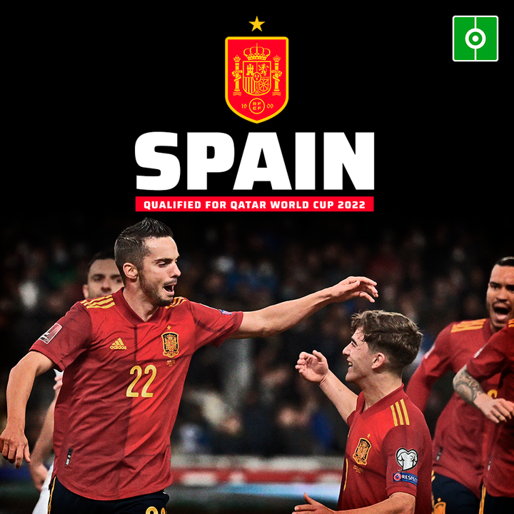 Spain, qualified for Qatar World Cup 2022