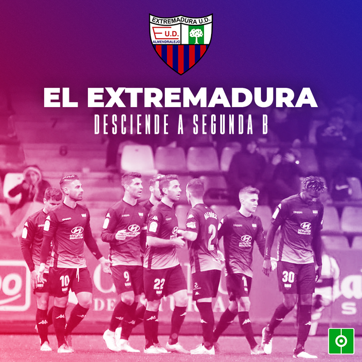 El Extremadura desciende a Segunda B