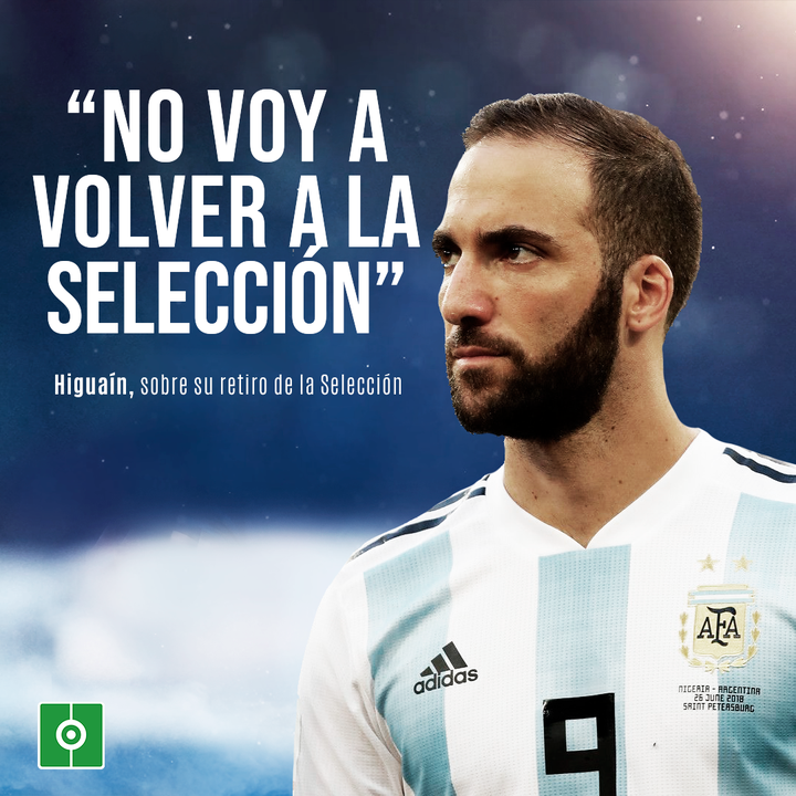 Higuaín se retira de la selección Argentina