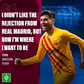 Pedri on being rejected by Real Madrid, 24/03/2022