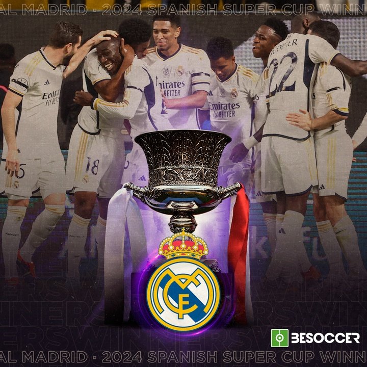 Real Madrid - 2024 Spanish Super Cup winners
