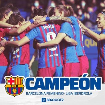 Campeonas Liga Iberdrola Barcelona femenino, 13/03/2022