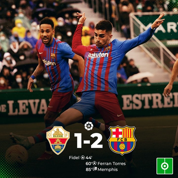 RESULTADO ELCHE - BARCELONA