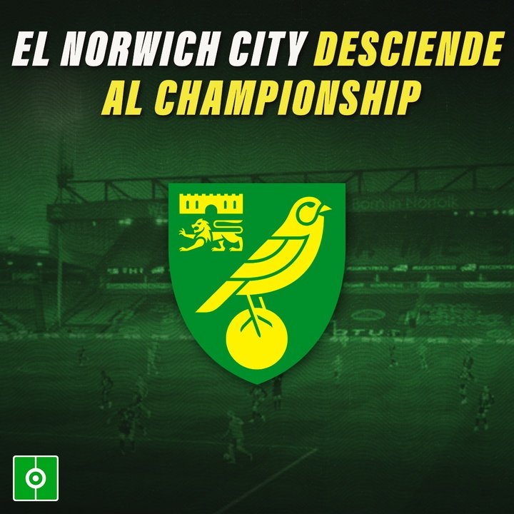 Norwich City desciende al Championship