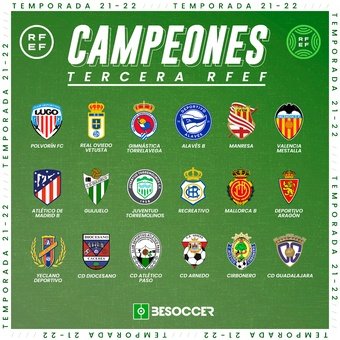 Campeones Tercera RFEF (Todos los equipos), 03/05/2022