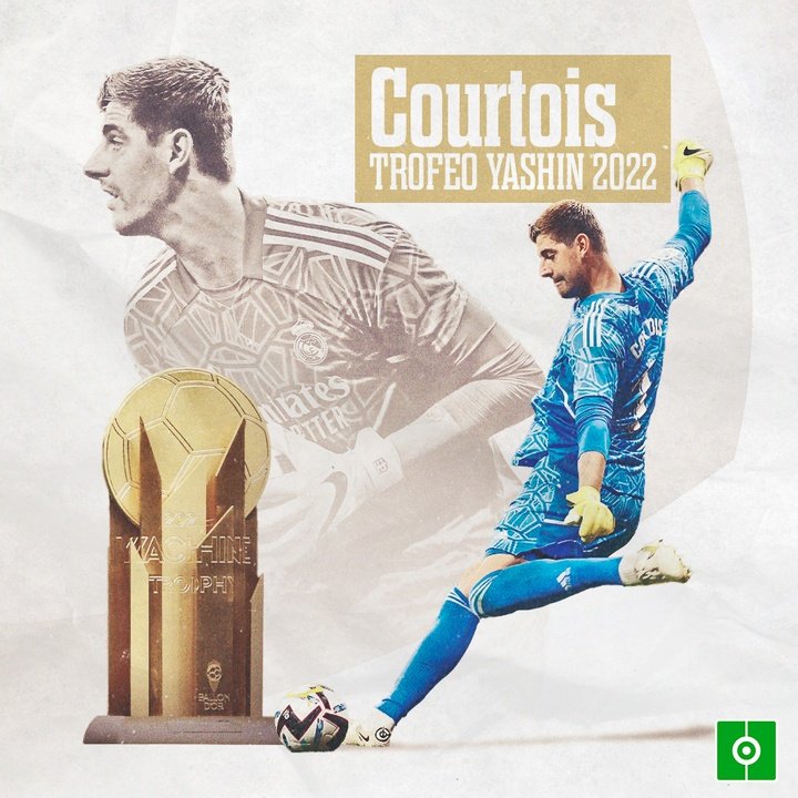 Courtois, ganador del Trofeo Yashin 2022