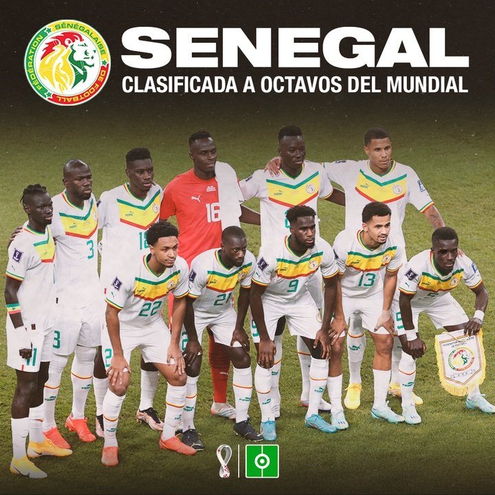Senegal, clasificada a octavos del Mundial