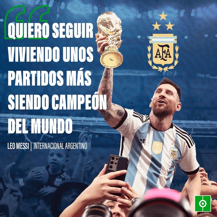 Messi, sobre su retirada de la Selección Argentina
