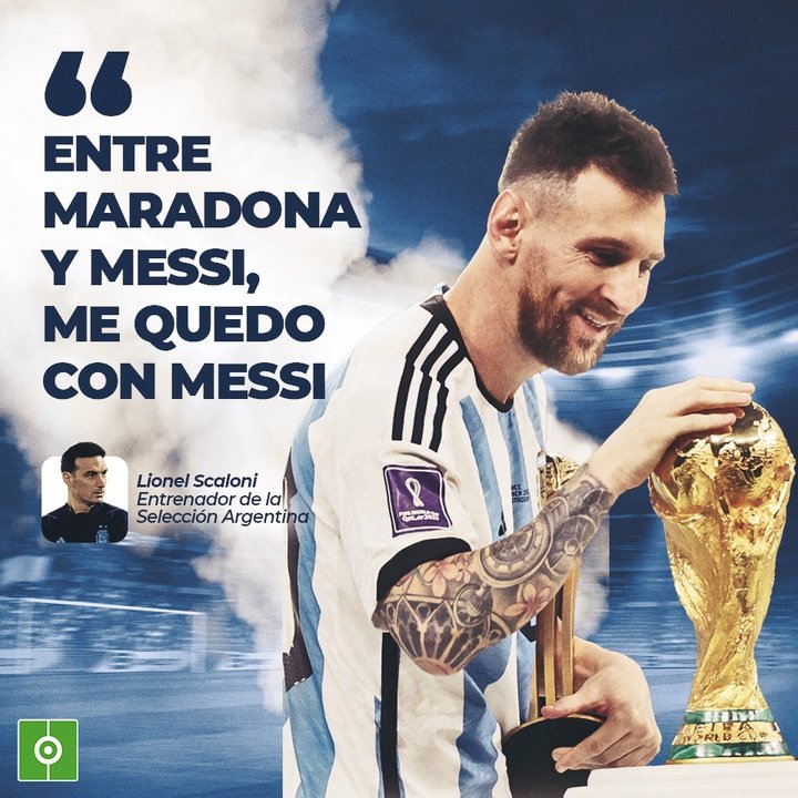 Scaloni sobre Messi
