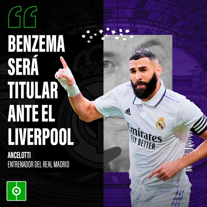 Ancelotti confirma la titularidad de Benzema