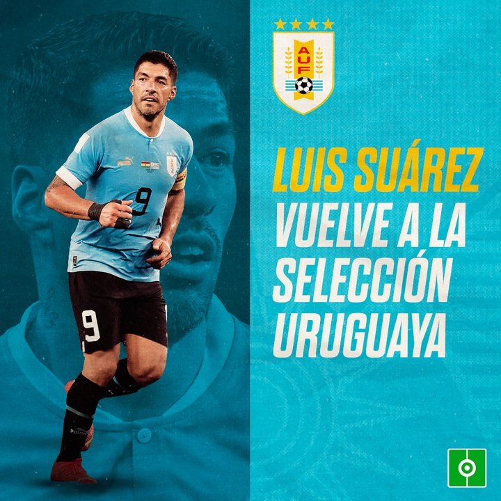 Luis Suárez vuelve a la Selección Uruguaya