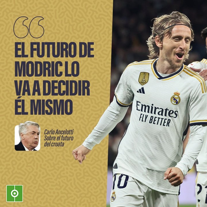 Ancelotti habla del futuro de Modric