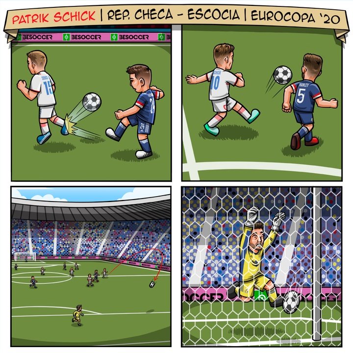 Patrik Schick República Checa-Escocia Eurocopa 2020