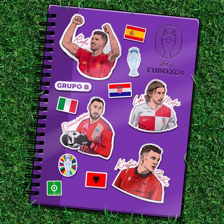 Estrellas de la Eurocopa grupo B