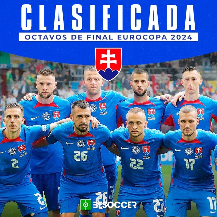 Eslovaquia, clasificada octavos Euro 24