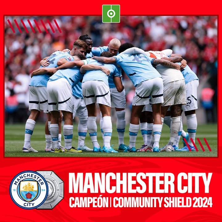 Manchester City, campeón de la Community Shield