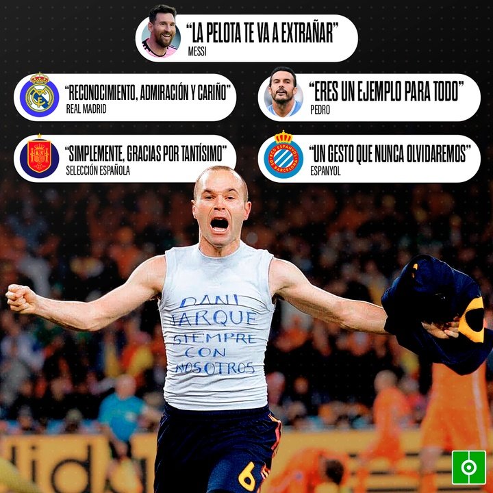 Reacciones a la retirada de Iniesta