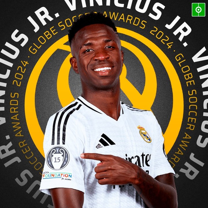 Vinicius Jr. Globe Soccer Awards 2024