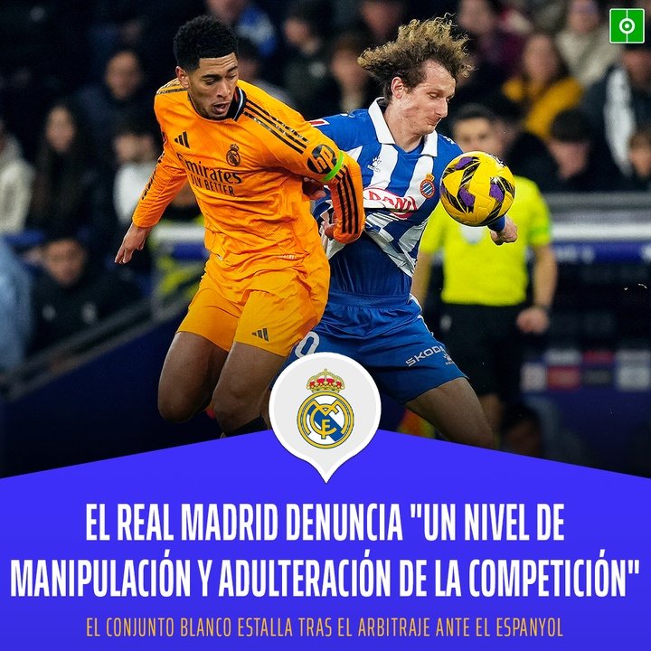 El conjunto blanco estalla tras el arbitraje