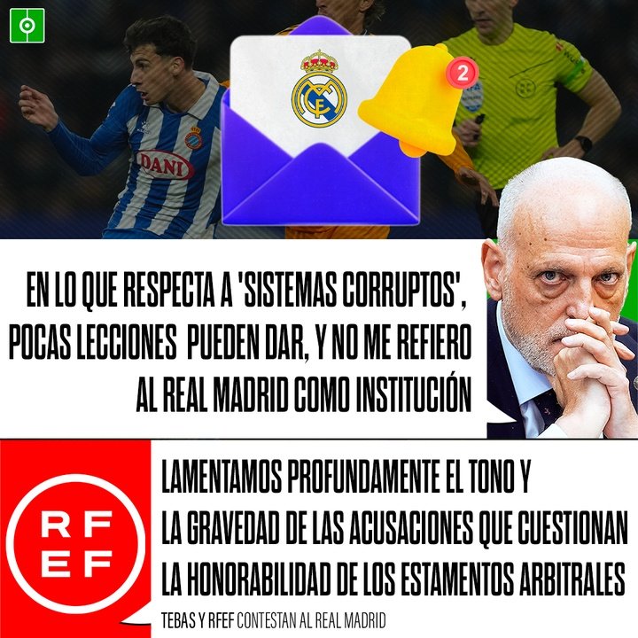 Tebas y RFEF contestan al Real Madrid