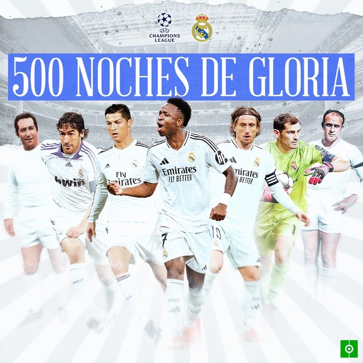 500 partidos Champions Madrid