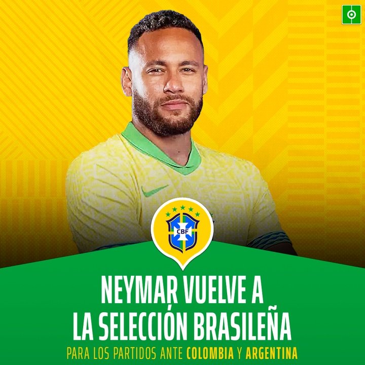 Neymar vuelve a la Selección Brasileña