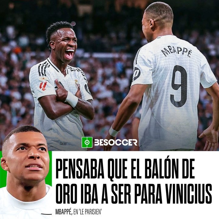 Mbappé sobre Vinicius