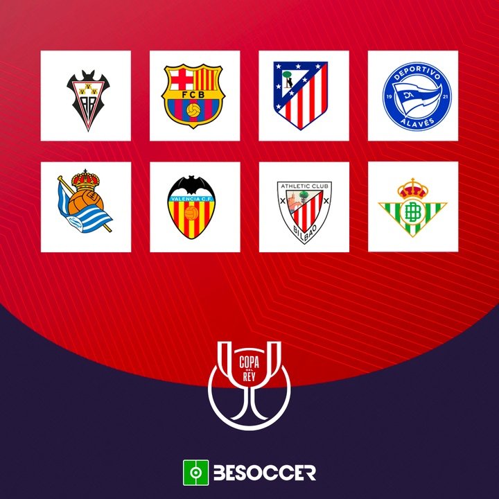 Clasificados Cuartos de final Copa del Rey