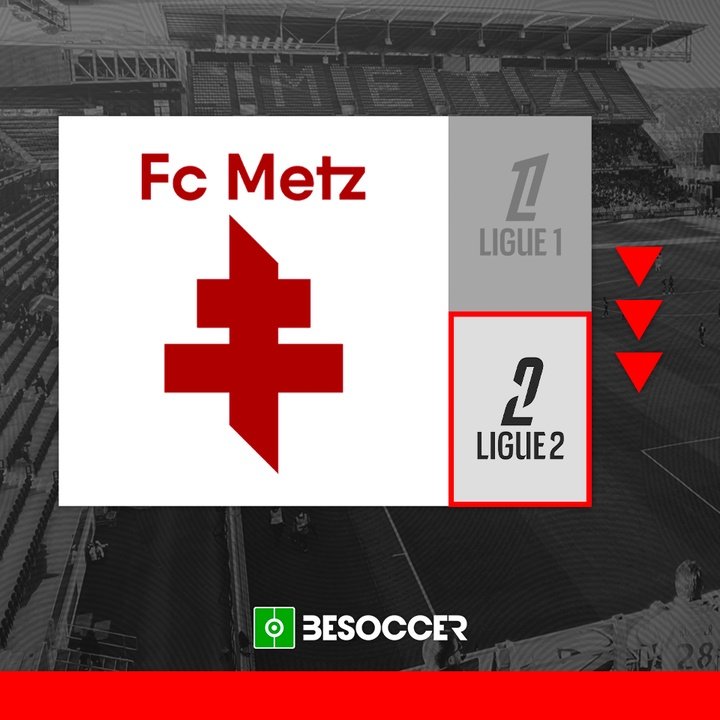 Metz desciende a Ligue 2