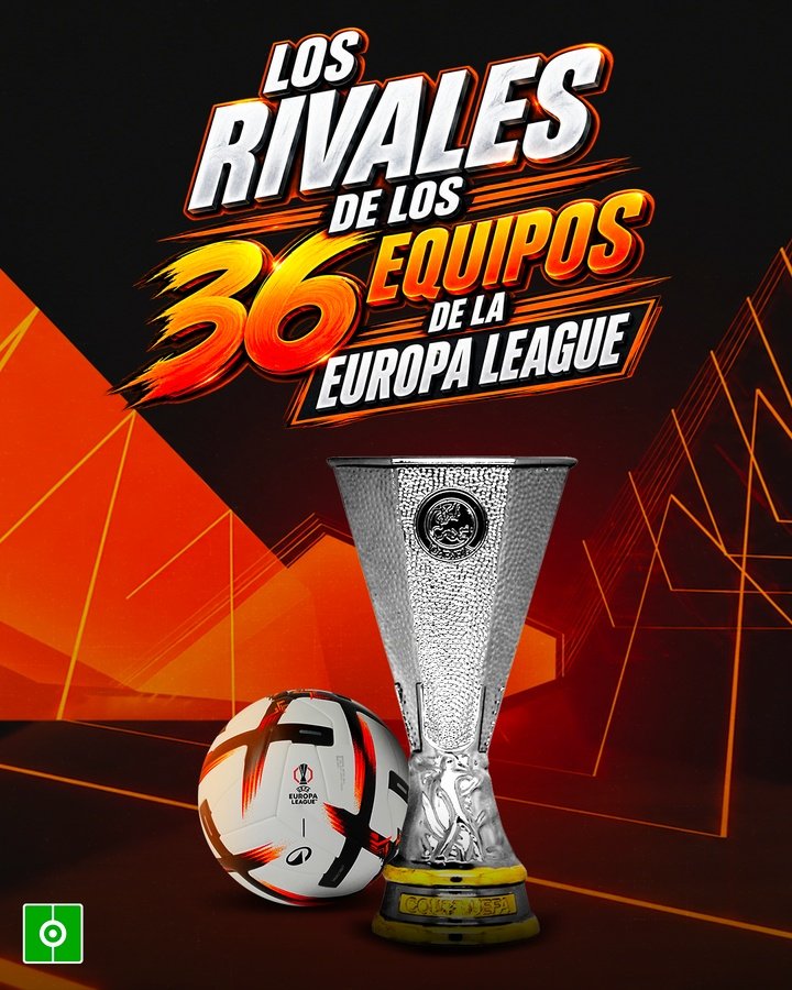 Los rivales de los 36 equipos de la Europa League