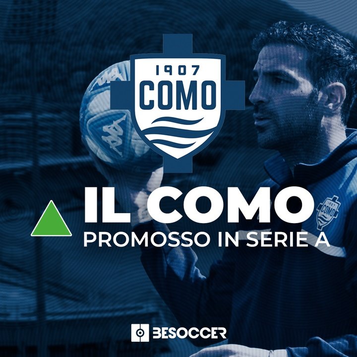 Il Como promosso in Serie A