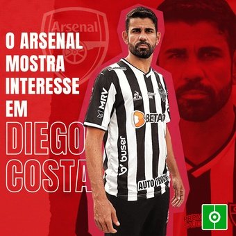 O Arsenal mostra interesse em Diego Costa, 08/02/2022