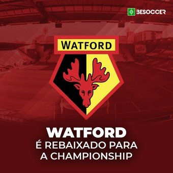 O Watford é rebaixado para a Championship, 08/05/2022