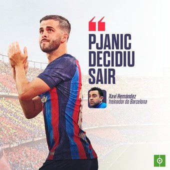 Xavi confirma a saída de Pjanic , 07/09/2022